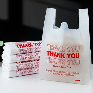 ถุงเสื้อยืด HDPE/LDPE กำหนดขนาดเองขายส่งจำนวนมากพิมพ์แบบกำหนดเอง - Product Image 4