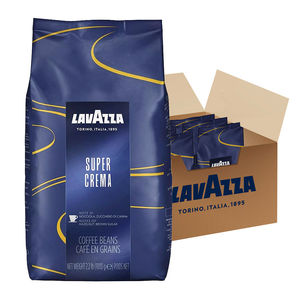 Café en grains Lavazza Super Crema 1 kg - Approvisionnement en gros pour les torréfacteurs et les chaînes de cafés - Product Image 1