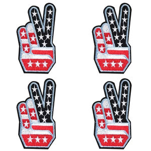 Prix usine personnalisé brodé main forme crochet et boucle Sport Patch fer sergé tissu pour robes forme de fleur - Product Image 4