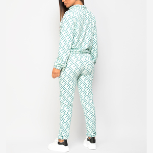 2025 nouveau Design sublimé Logo personnalisé dames survêtement 2 pièces Fitness vêtements survêtements Jogging Sportsuit femmes - Product Image 3
