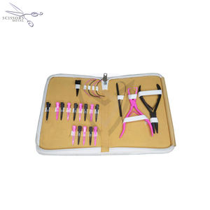 Kit d'outils d'extension en acier inoxydable professionnel pour les salons, utilisation professionnelle, aiguille à boucle et pinces avec jeu de pinces - Product Image 6