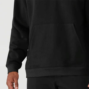 Alta calidad 100% algodón de gran tamaño pulóver sudaderas con capucha hombres peso pesado transpirable a prueba de viento hombro caído cómodo invierno - Product Image 2