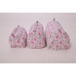 Indian Cotton Durable <b>Large</b> Capacity Waterproof Fashion Portable Travel Makeup <b>Bag</b> Printed Zipper for <b>Cosmetic</b> Pouch - Product Image 2