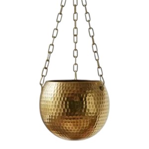 Plante suspendue en forme de croissant de lune en laiton décoratif pour les plantes succulentes, les plantes grimpantes et la décoration bohème de la maison - Product Image 6