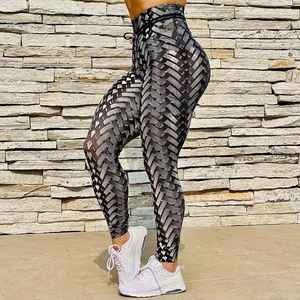Nueva llegada señoras Pantalones deportivos Fitness Yoga Leggings Scrunch trasero entrenamiento apretado gimnasio alta cintura deportes Legging - Product Image 4
