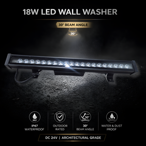 La série de projecteurs muraux 18W offre une luminosité améliorée et une couverture plus large, ce qui en fait un modèle idéal pour les applications architecturales de taille moyenne. - Product Image 5