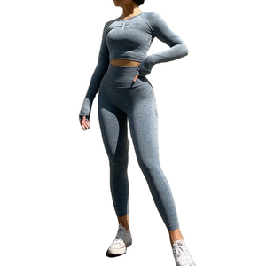 Conjunto de Yoga para mujer, ropa de entrenamiento, sujetador y pantalones, chándal de alta elasticidad, traje de Fitness, conjuntos de ropa deportiva activa atlética - Product Image 5