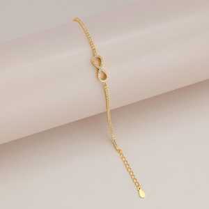 92.5 Silver Tennis <b>Bracelet</b> 191309 Rhodium or Gold Plated Rose Gold or Platinum Charm Key Pattern for Gift - Product Image 2