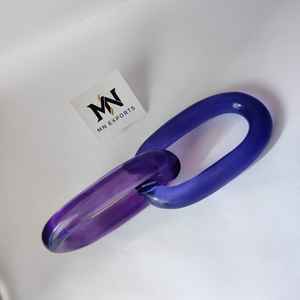 สร้อยคอเรซิ่นแบบวินเทจ สีผสม สไตล์พังก์ ดีไซน์กลวง ขนาดใหญ่ ทรงกลม ยาว  อะคริลิกเรซิ่น  งานศิลปะติดผนัง - Product Image 6