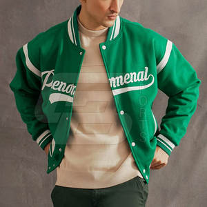 Veste universitaire personnalisée de haute qualité pour hommes tendance mode hivernale avec col montant et manches longues prix raisonnable - Product Image 2