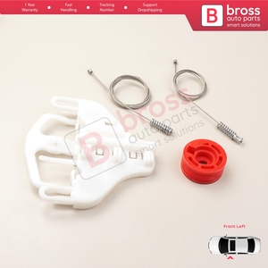 BWR5356 Juego de reparación de regulador de ventanilla eléctrica delantera izquierda para Nitro 2006-2012 68004821AA Bross Auto Parts Made In Turkey - Product Image 4