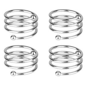 Anneaux de serviette en métal de luxe Meilleur vendeur pour les fêtes de mariage Réunions de famille et décoration de Noël Ajoute une ambiance élégante Tables à manger - Product Image 2