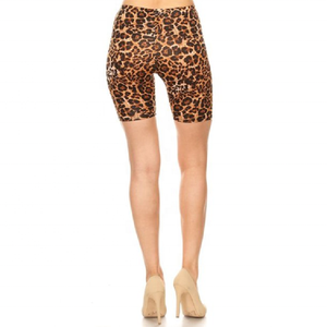 2022 Leapord imprimé femmes taille haute Shorts de gymnastique collants d'entraînement de marque été vêtements actifs pour la fête approvisionnement d'usine haut - Product Image 5