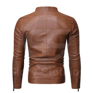 แจ็คเก็ตหนังผู้ชาย ดีไซน์ล่าสุด ราคาสุดคุ้ม ผลิตตามสั่ง ขายดี รับทำโลโก้ของคุณเอง สไตล์ใหม่ - Product Image 2
