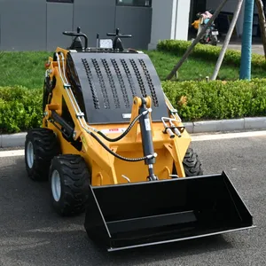 イノヴィディーゼルスキッドステアミニトラックローダーEPA準拠400KG積載量フォレストマルチャー芝生ホイールローダーポンプエンジンギアボックス - Product Image 2