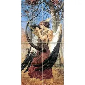 Murale de Cuisine de l'Éveil par S. Carrelage de dosseret en céramique Charles Art Déco - Product Image 1