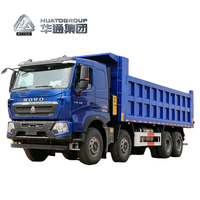 Экономичный Подержанный Восстановленный Синий Самосвал Sinotruk Howo T7H 440 л.с. LHD 10/12 Колес для Горнодобывающей Промышленности, Тяжелый Грузовой Самосвал