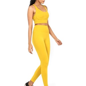 Leggings pour femmes à taille haute, couleur unie, extensibles, respirants, doux, confortables, sportifs, tricotés en spandex et nylon, toutes saisons - Product Image 4