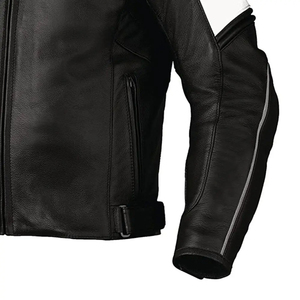 Veste en cuir pour homme, best-seller, style moto, décontractée, coupe-vent, grande taille, design personnalisé, durable et respirante - Product Image 5