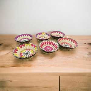 Cestas de hierba Moonj Multicolor Natural ecológicas hechas a mano más vendidas, pequeña cesta de mimbre decorativa para decoración del hogar - Product Image 5