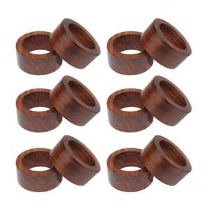 Servilleteros de madera bellamente tallados para temas de mesa de comedor tradicionales y contemporáneos - Product Image 1