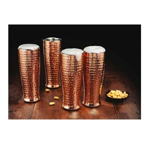 Solid Shine Copper Moscow Mule <b>Large</b> Mugs Handcrafted Food Safe Pure Unlined Copper <b>Cup</b> for Drinking Use - Product Image 3