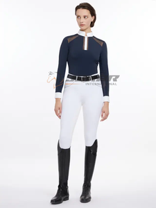 Chemise de spectacle d'équitation pour femmes confortable conçue pour les compétitions équestres léger durable élégant professionnel - Product Image 5