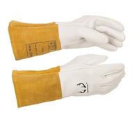 Guantes de soldadura Tig de alta calidad, guantes de soldadura de cuero de cabra