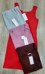 Igital-ropa informal de verano y primavera para mujer, prenda sexy ceñida con diseño de teñido anudado, sin mangas - Product Image 6