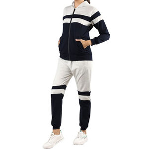 Conjuntos de Jogger de mujer transpirables lisos con cremallera completa de alta calidad, chándal, traje de gimnasio femenino para niñas, chándales - Product Image 3