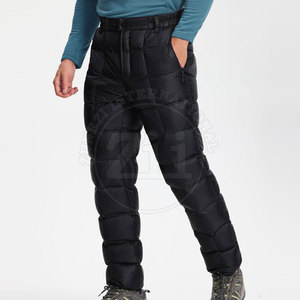 New Style Outdoor Use Men Lightweight Casual Dark Straight Eco-Friendly Puffer <b>Pants</b> Winter Sports Wear Breathable Solid Color - Product Image 3