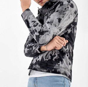 Veste en jean décontractée coupe-vent écologique haute performance pour hommes Saison d'hiver Designs personnalisés Vente chaude - Product Image 4