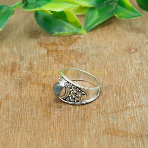Natural Blue Fire Labradorite Gemstone <b>Ring</b> 925 Sterling <b>Silver</b> Handmade Unique Design <b>Ring</b> Large Stone <b>Statement</b> <b>Ring</b> Gift - Product Image 2