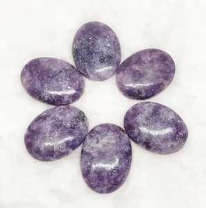 Piedras preciosas pulidas de Palma de lepidolita al por mayor más vendidas para curación de cristales Reiki Chakra Feng Shui uso espiritual amor - Product Image 3