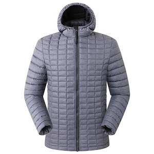 Top marque doudoune nouveau hiver coupe-vent 100% Nylon chauffé hommes noir rembourré vestes - Product Image 3