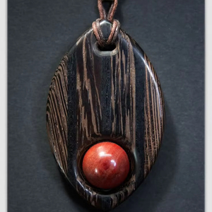 COLLIERS DE CHÈVRE POUR FEMMES HOMMES NATUREL GRAND BOHO TRIBAL SONO BOIS Pendentif sur cordon réglable Collier fait main - Product Image 2