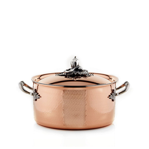 Top Seller Metal Copper Plated Food Warmer Casserole Hot <b>Pot</b> Stainless Steel <b>Lid</b> Kitchenware Tabletop Accessories From India - Product Image 2