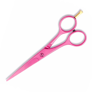 Ciseaux de coiffure professionnels roses MANAN INSTRUMENTS en acier inoxydable 4Cr13, pour droitiers, manche moyen, ciseaux de barbier - Product Image 1