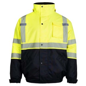 Sweat-shirt de sécurité jaune haute visibilité pour ambulance, conforme à la norme ANSI Classe 1, imperméable, 100 % polyester, réfléchissant, avec logo personnalisé, pour homme - Product Image 6
