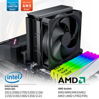 Pendingin CPU Komputer Senyap Intel 1700 1151 AMD AM5 AM4 Uphere Hot Seal 5 Heat Pipes Kipas Pendingin CPU Kipas Pendingin PC PWM 4pin PC P5K