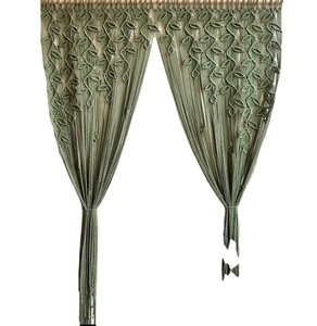 ม่านประตูใบ macrame ม่านประตูสำหรับงานแต่งงานขนาดใหญ่ม่านแขวนผนังฉากหลัง - Product Image 1
