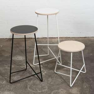 Tabouret en métal avec dossier ergonomique et siège rembourré parfait pour de longues heures assis au travail ou à la maison Vente en gros - Product Image 5