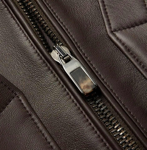 แจ็กเก็ตหนัง100% หนังแท้เสื้อแจ็คเก็ตหนังกันลม - Product Image 4