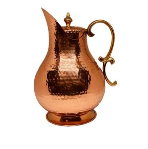 Traditional Metal <b>jug</b> without lid handmade by artisans keeps <b>drinking</b> water fresh pure and naturally balanced throughout day - Product Image 6