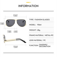 Lunettes de soleil pilote rétro tendance 2026 avec logo personnalisé, en alliage, pour hommes et femmes, protection UV400, grande monture, double pont, idéales pour la conduite