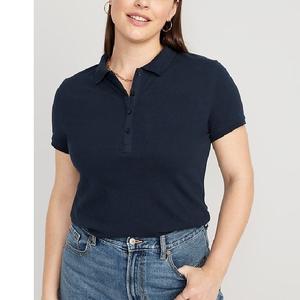 Nouveauté, polos en coton pour femmes de haute qualité, manches courtes, brodés, polos de sport confortables, de BD - Product Image 3
