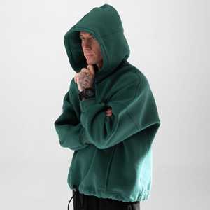 High Quality 500 Gsm Thick Oversize <b>Men's</b> Hoodies Drop <b>Shoulder</b> Heavyweight Pullover Hooded <b>Men's</b> Custom Logo - Product Image 4