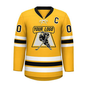 Maillot de hockey sur glace pour homme adulte, dernier design, couleur unie, écologique, respirant, personnalisable, vente en gros, meilleur prix, personnalisable - Product Image 1