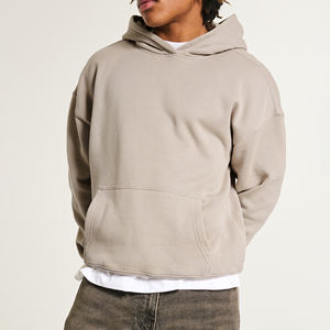 Sudadera con capucha Boxy Fit a la moda para hombre de la mejor calidad, diseño de sudaderas holgadas de gran tamaño sin cuerda, ropa de calle, Sudadera con capucha de peso pesado - Product Image 4