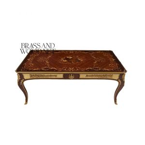 Juego de Mesa de Madera Dorada Clásica Real - Product Image 2